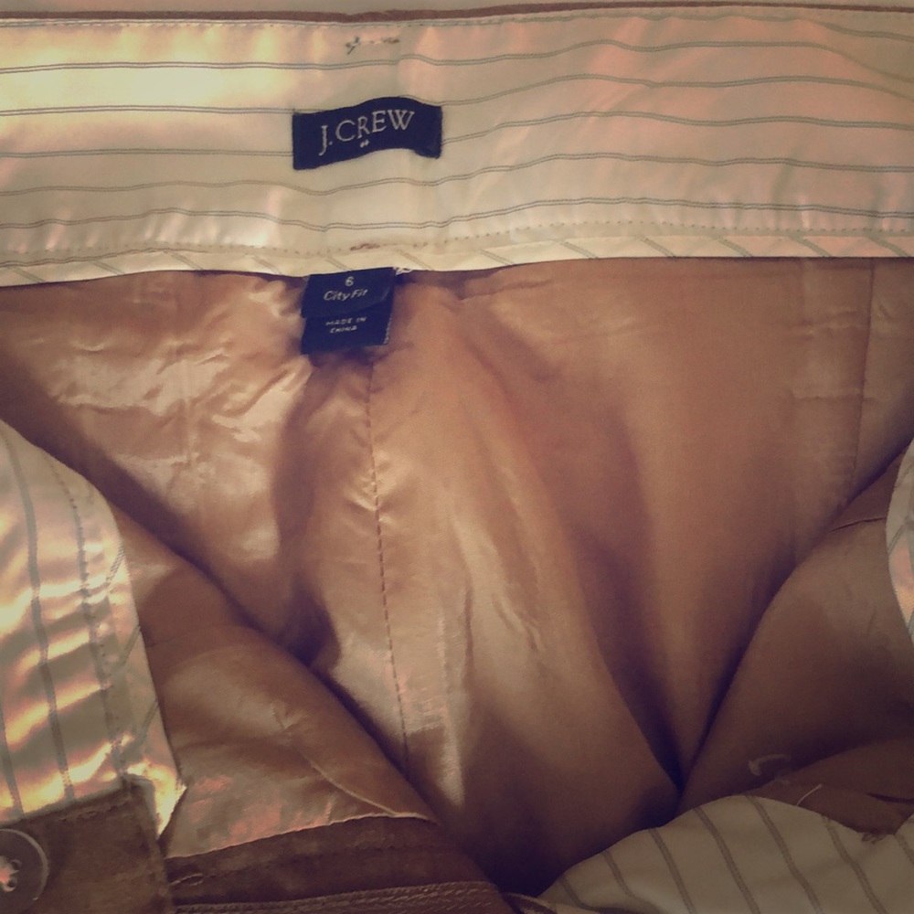 Tan J.crew city fit pant